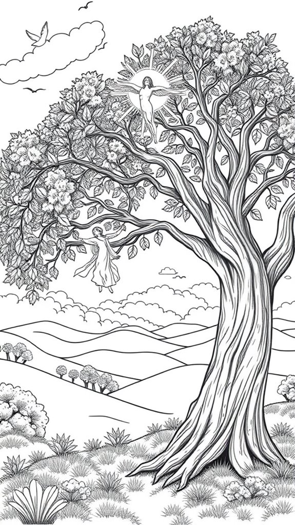 christ s ascension coloring page