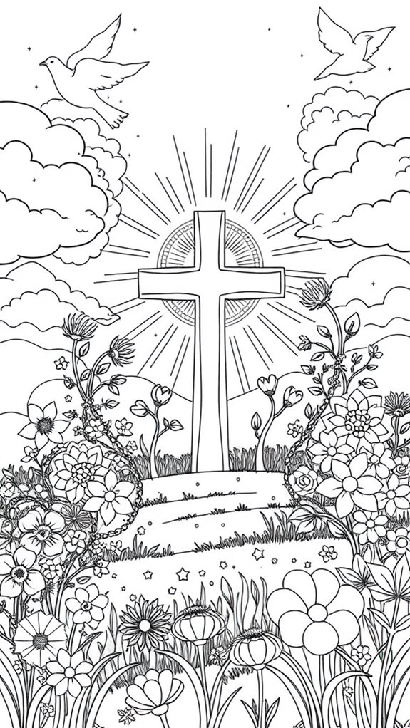 christian faith coloring activity