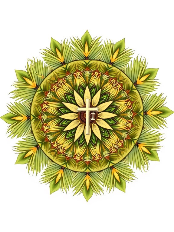 christian mandala clipart design