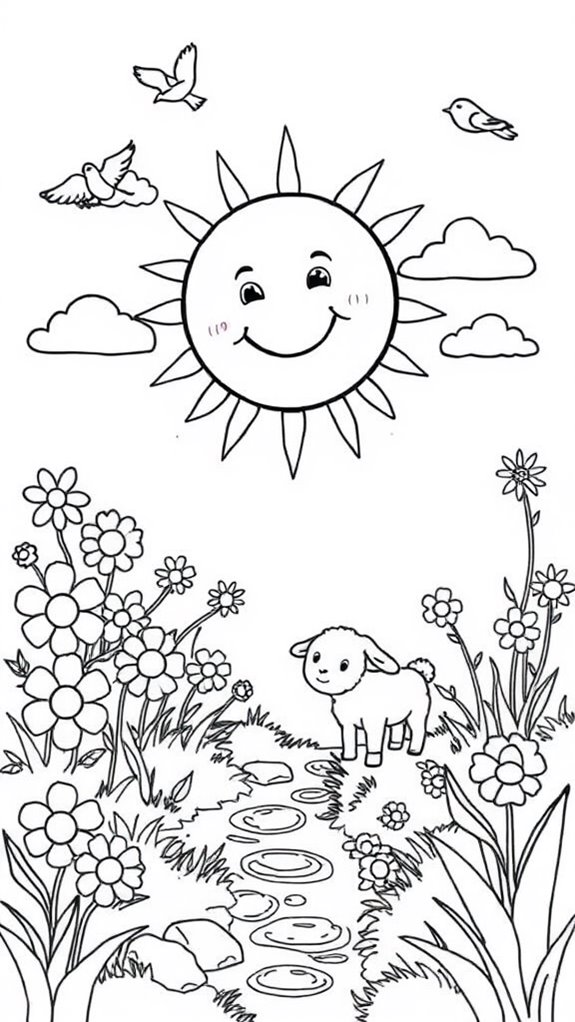 christian nursery rhyme coloring