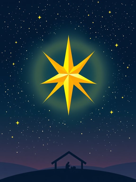 christmas star clipart image