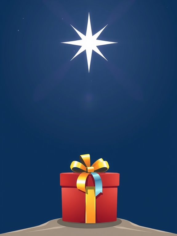 christmas star gift box