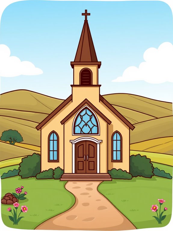 church building clipart image