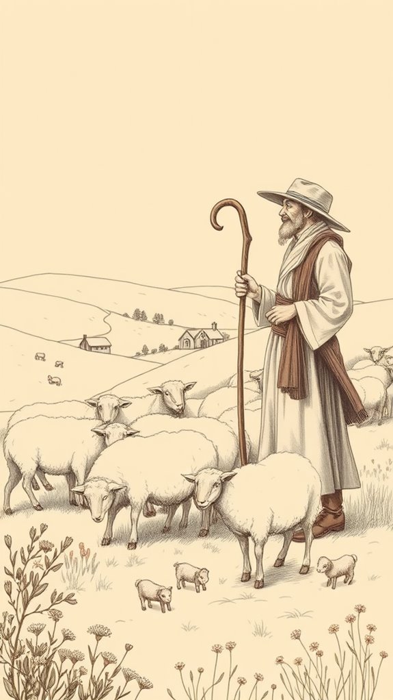 classic pastoral scene artwork