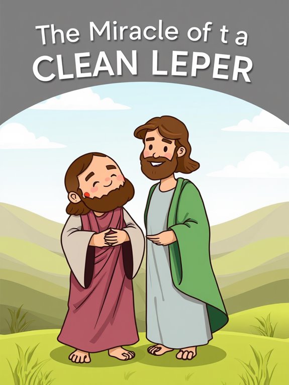 clean leper miracle illustration