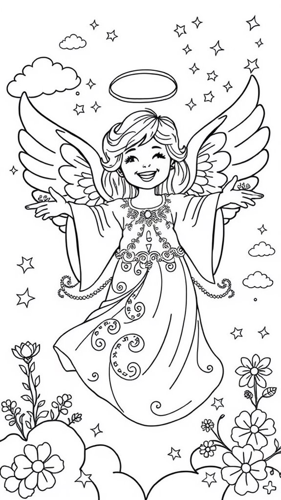 colorful angel illustration fun