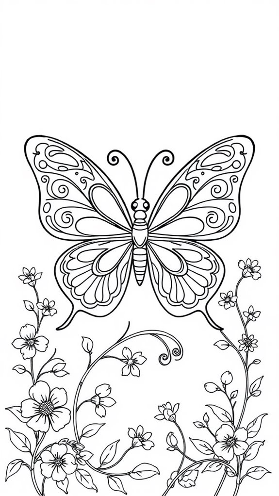 colorful butterfly art activity