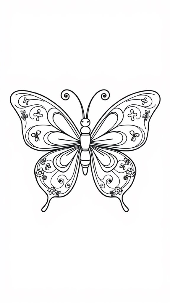 colorful butterfly art activity