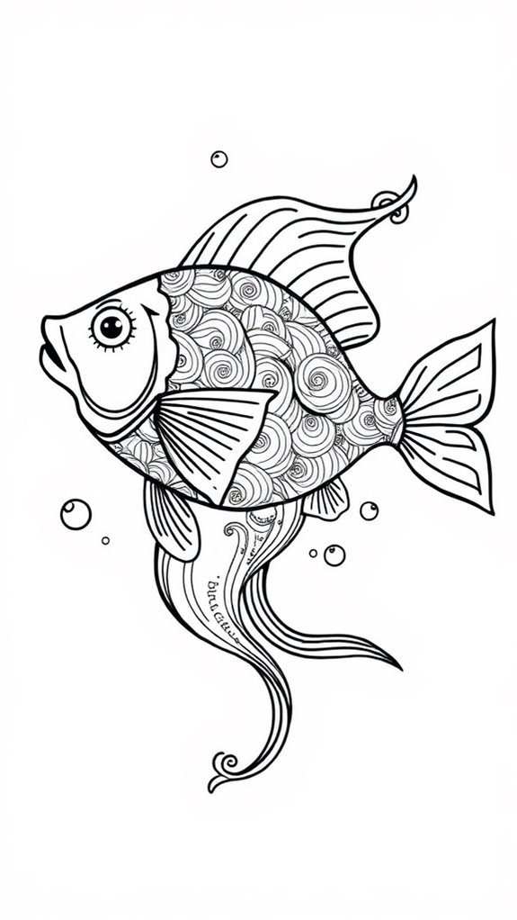 colorful fish art design