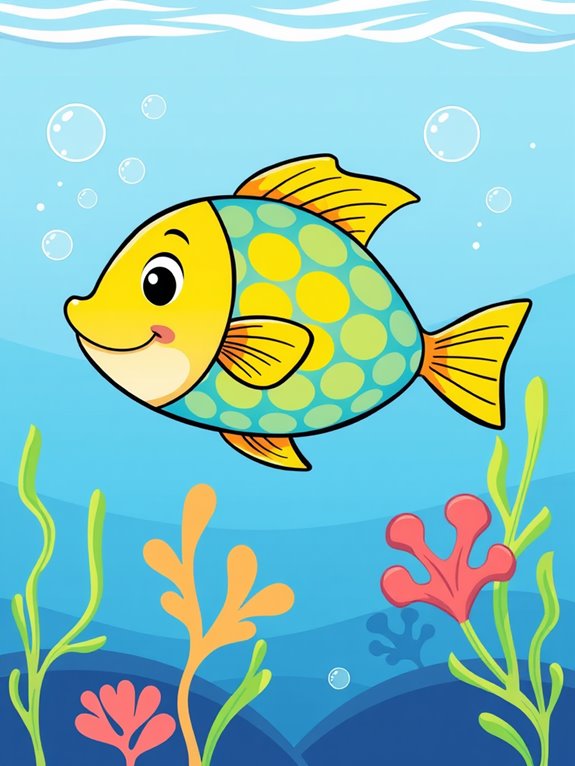 colorful fish illustration graphic