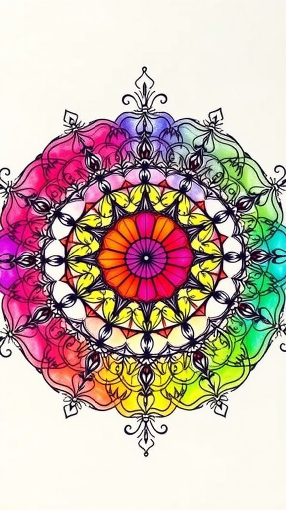 colorful intricate mandala design