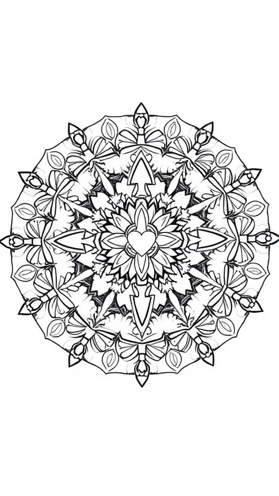 colorful mandala art activity