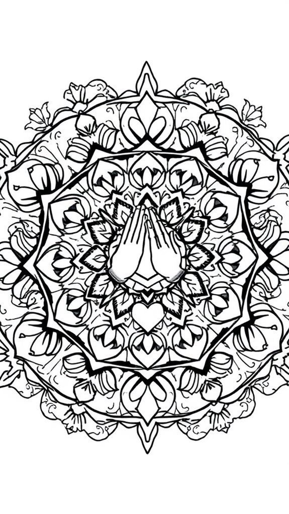 colorful mandala blessings page