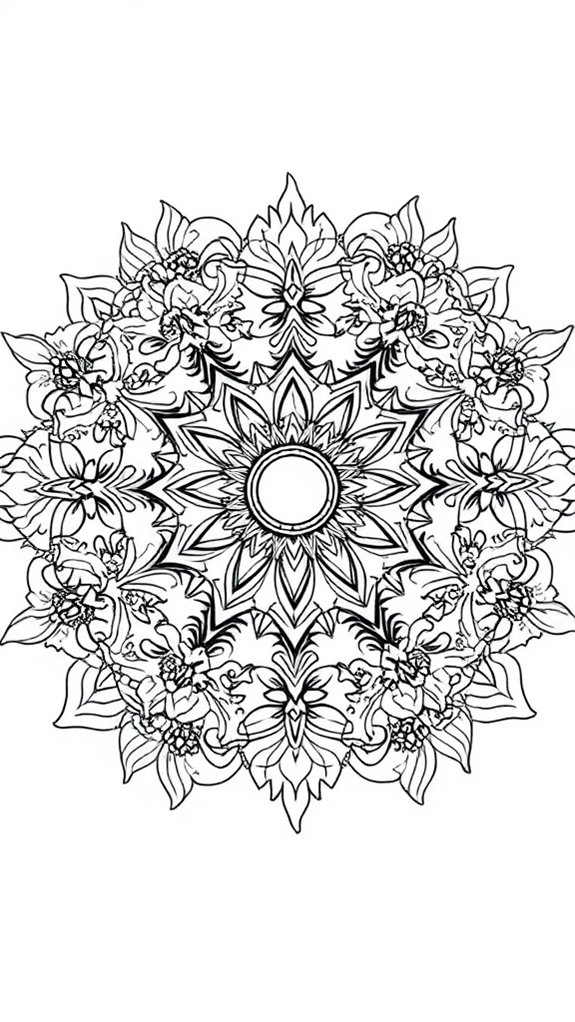 colorful mandala design activity