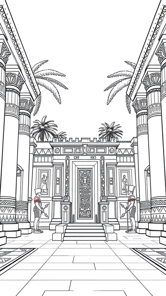 colorful pharaoh s palace design