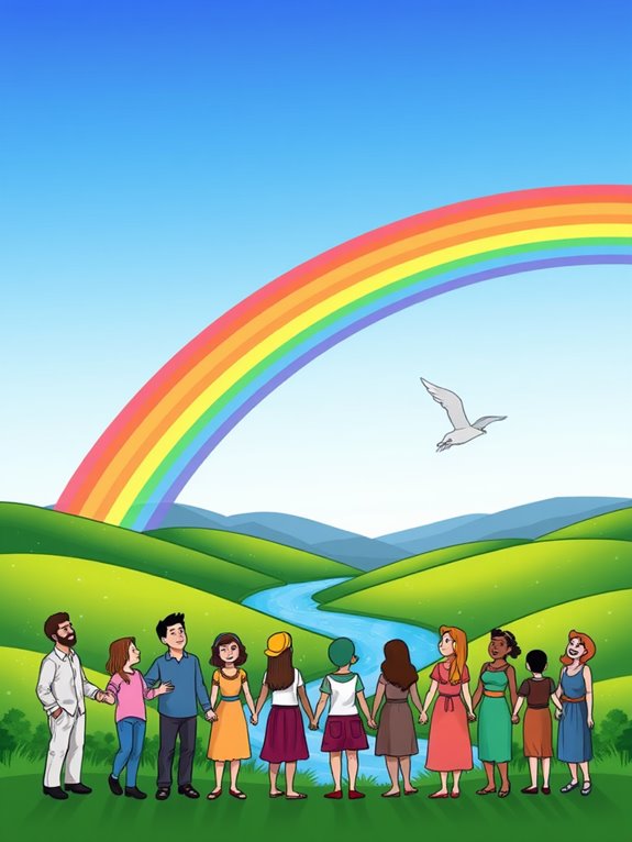 colorful rainbow promise illustration