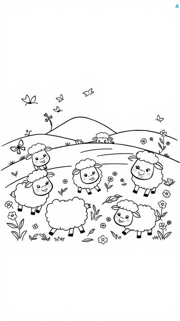 colorful sheep for kids