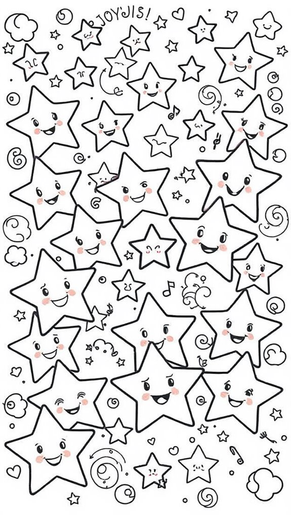 colorful stars for kids