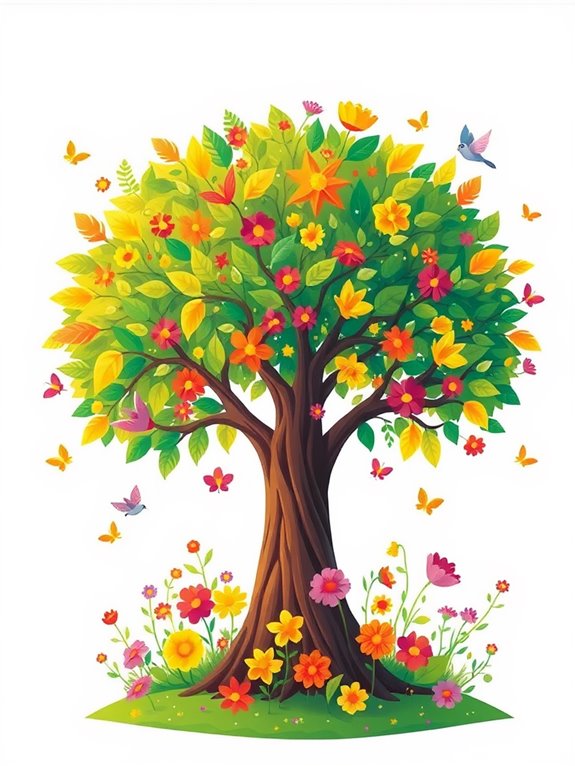 colorful tree of life