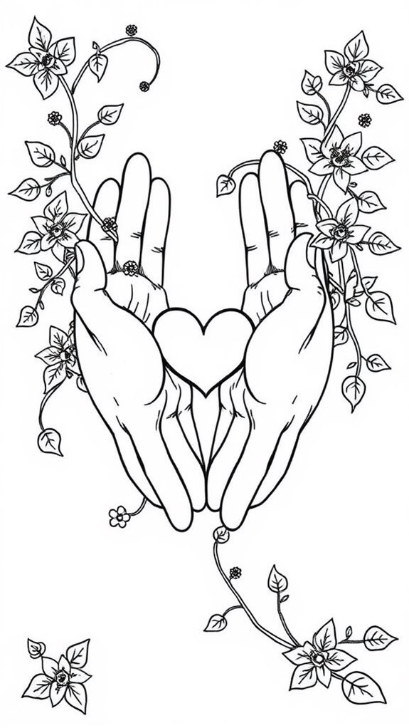 coloring page about love