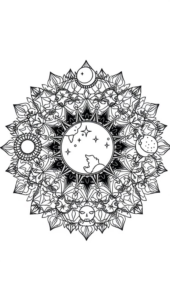 coloring page for creation