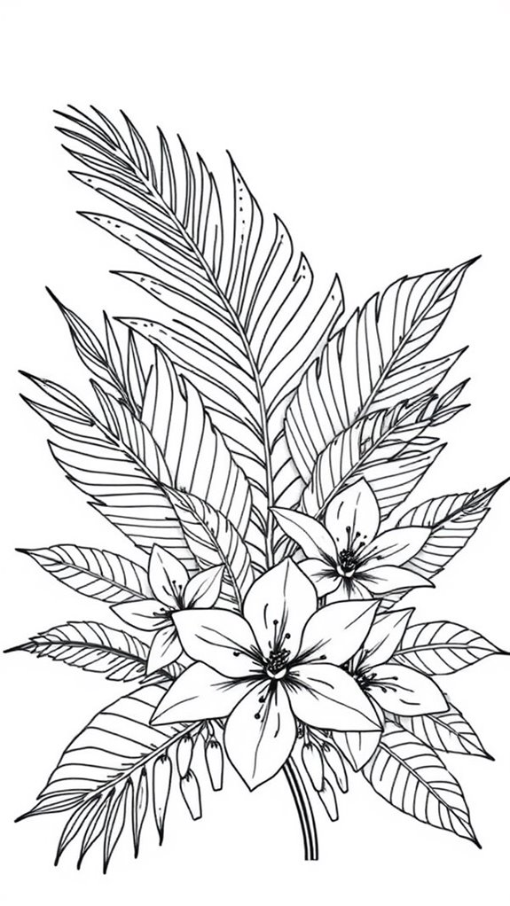 coloring page for nature