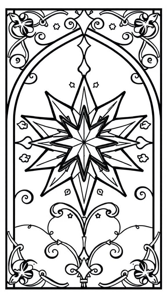 coloring page for star