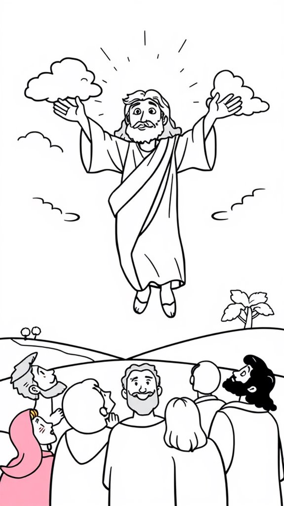 coloring page of ascension