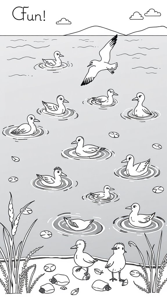 coloring page of birds