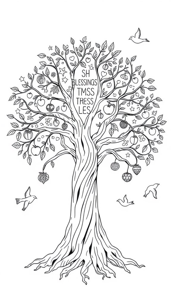 coloring page of blessings