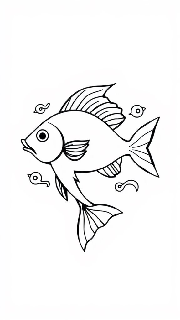 coloring page of fish