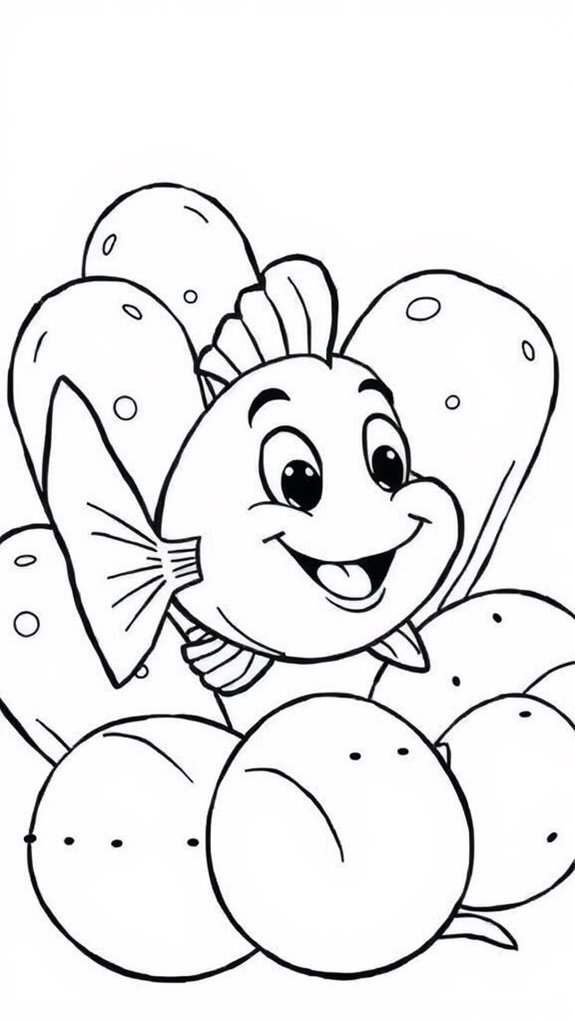 coloring page of fish