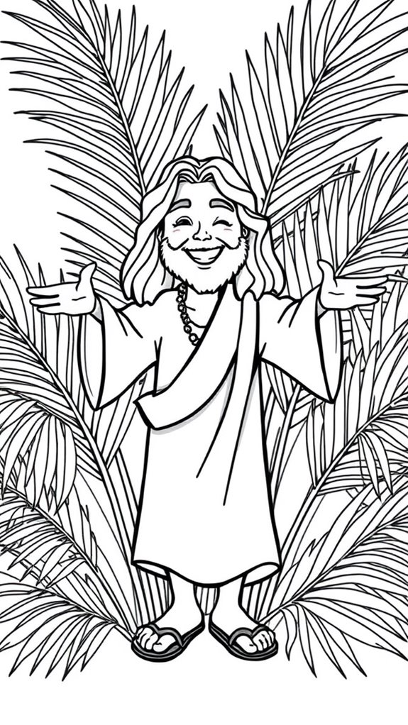 coloring page of jesus