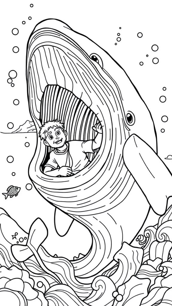 coloring page of jonah