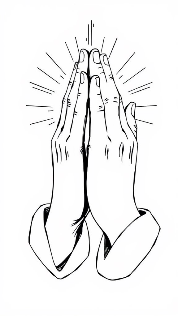 coloring page of prayer