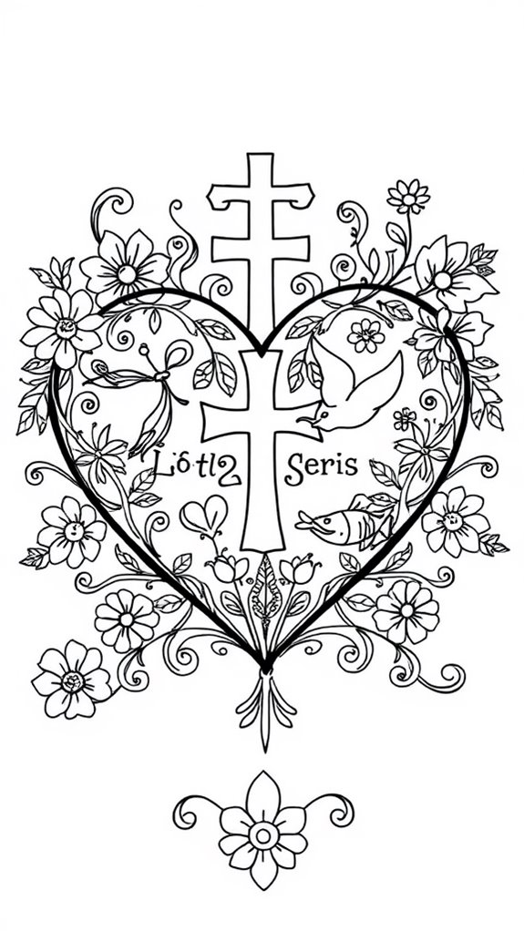 coloring page with faith