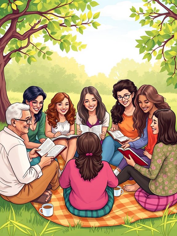 community gathering illustration clipart