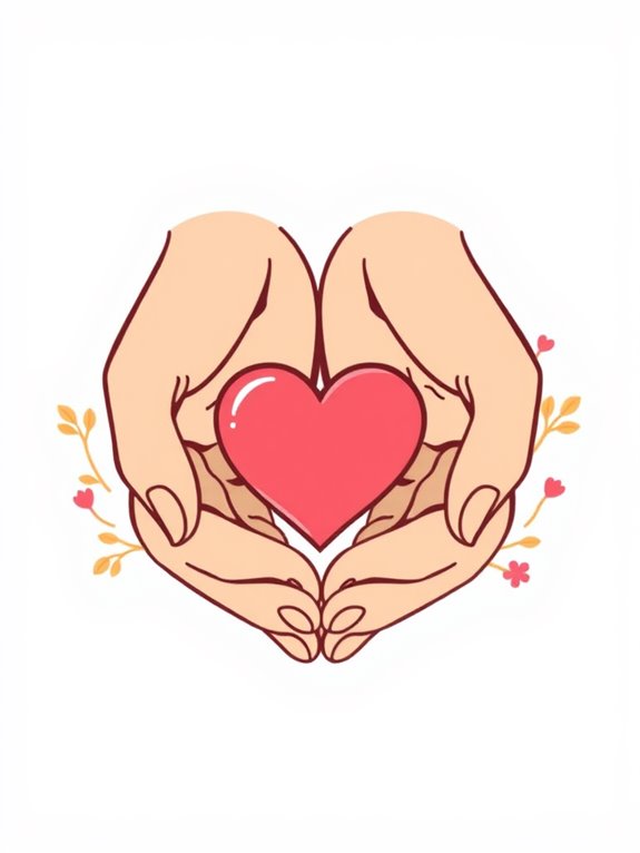 compassionate hands clipart image