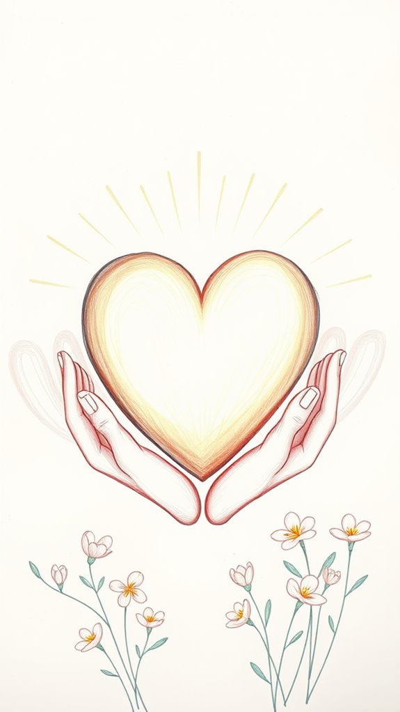 compassionate heart artwork creation