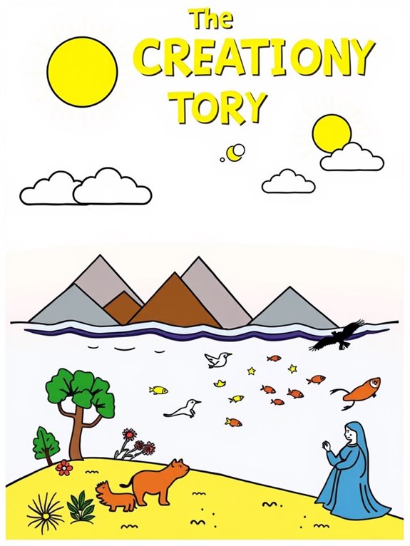 creation story clipart image