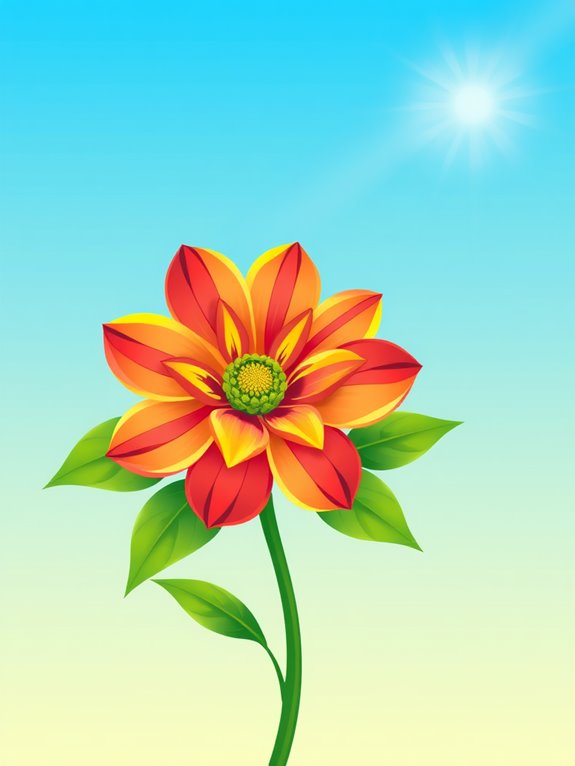 creation story flower clipart