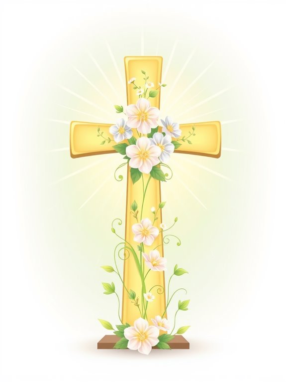 cross with hope symbol