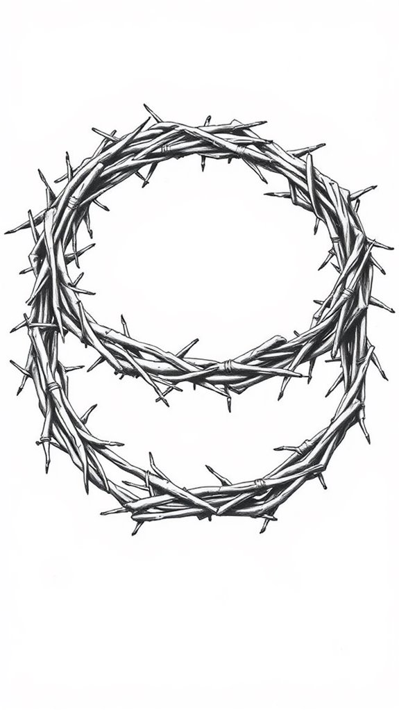 crown of thorns illustration