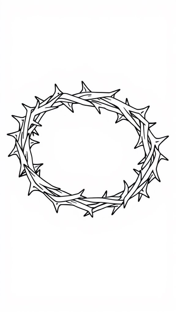 crown of thorns illustration