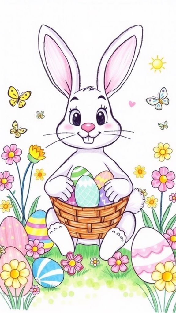 cute easter bunny art