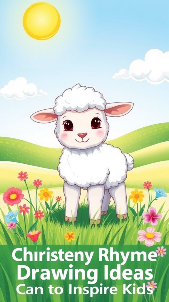 cute little lamb sketch