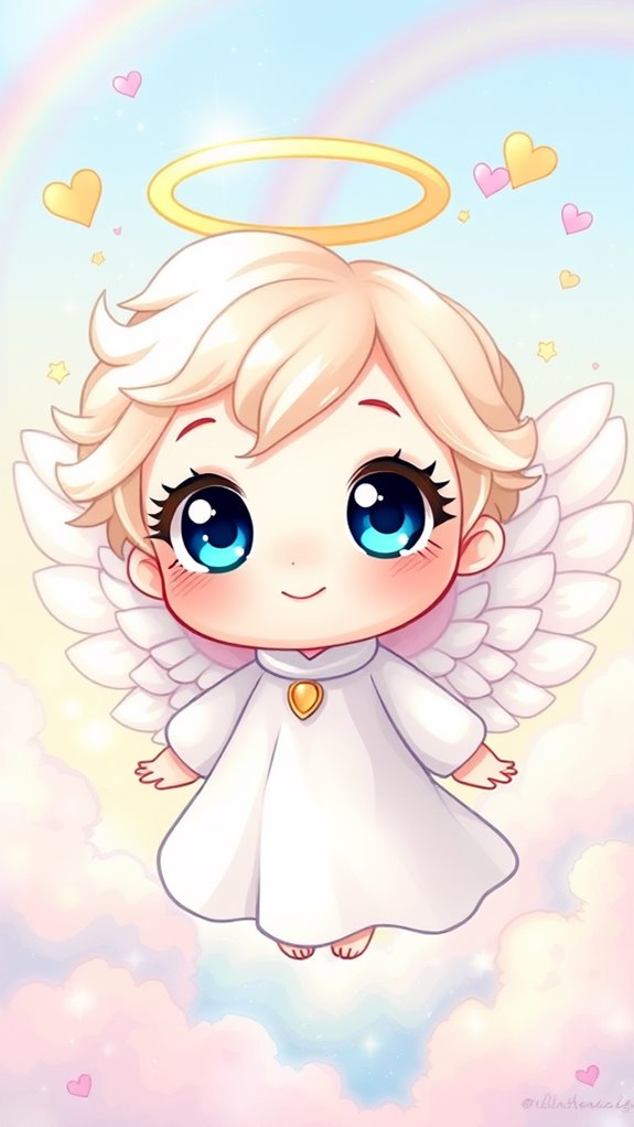 cute small angel illustration