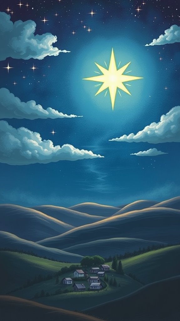 detailed bethlehem star illustration