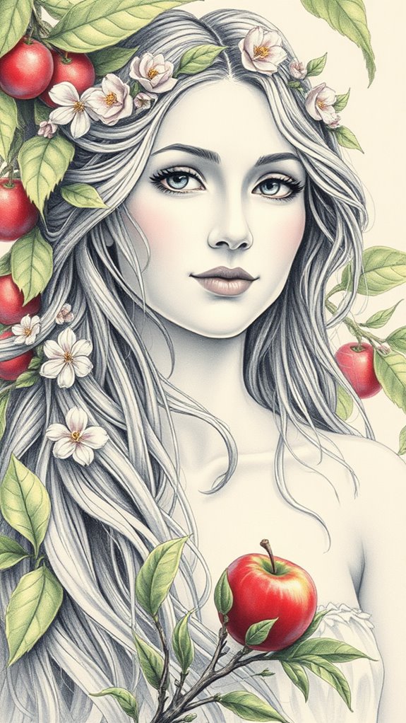 detailed eve portrait illustration