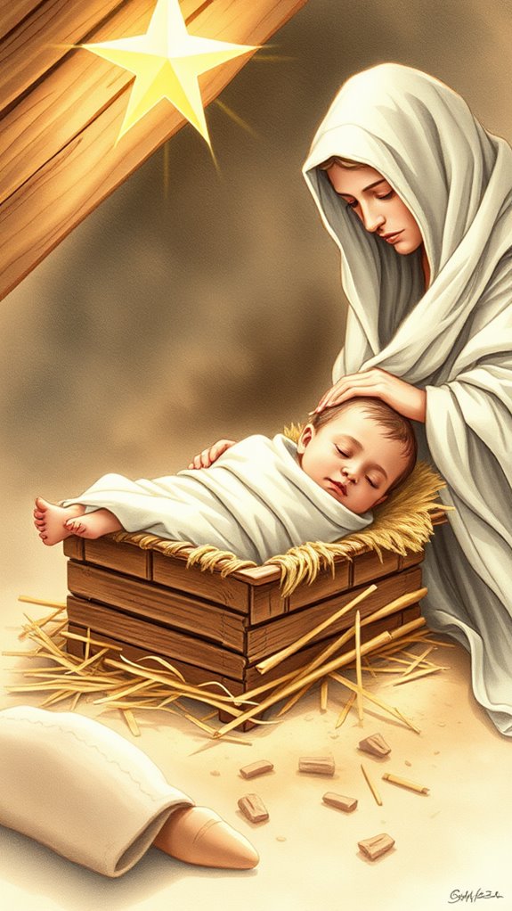 detailed realistic baby jesus